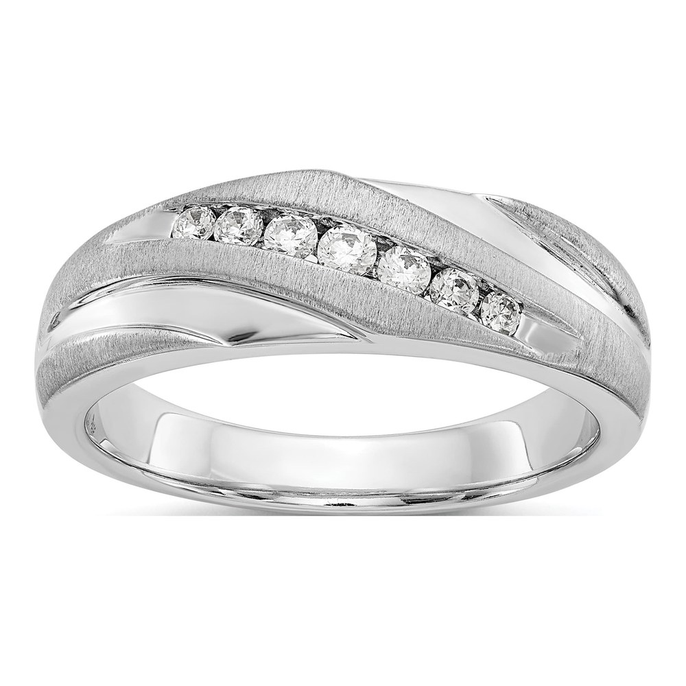 Men's 14K White Gold 1/4 ct tw Lab-Grown Diamond Ring