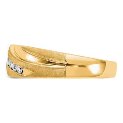 Men's 14K Yellow Gold 1/4 ct tw Lab-Grown Diamond Ring – view 3