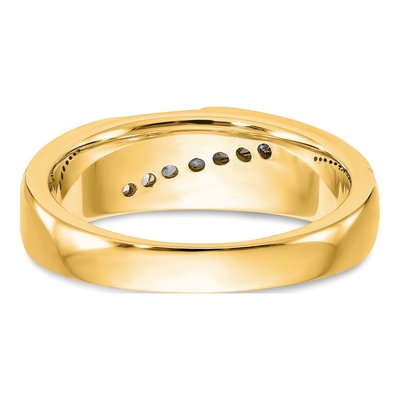 Men's 14K Yellow Gold 1/4 ct tw Lab-Grown Diamond Ring – view 5