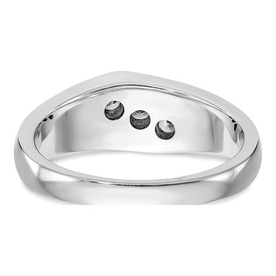 Men's 14K White Gold 1/5 ct tw Lab-Grown Diamond Ring – view 6
