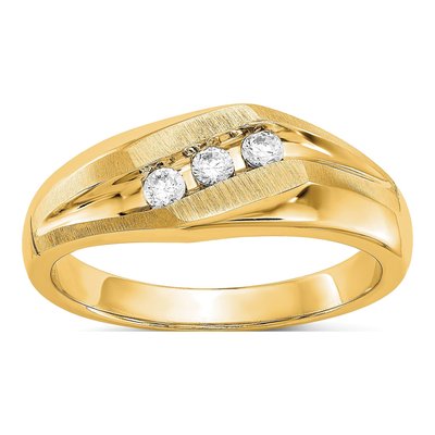 Men's 14K Yellow Gold Ring Mounting