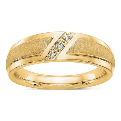 Men's 14K Yellow Gold Ring Mounting
