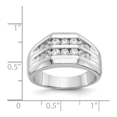 Men's 14K White Gold Ring Mounting – view 7