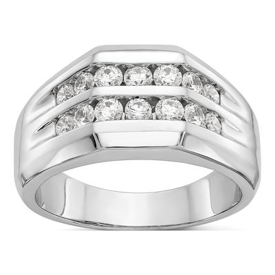 Men's 14K White Gold Ring Mounting