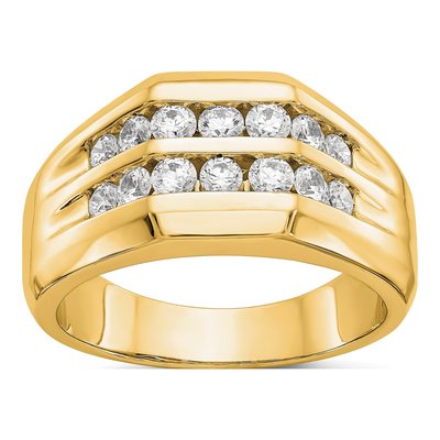Men's 14K Yellow Gold Ring Mounting