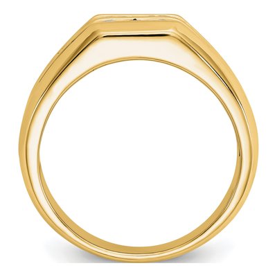 Men's 14K Yellow Gold 1/2 ct tw Lab-Grown Diamond Double Channel Ring – view 3