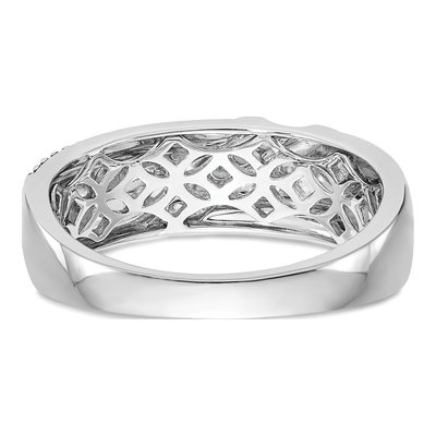 Men's 14K White Gold Antiqued Ring Mounting – view 5