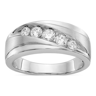 Men's 14K White Gold Ring Mounting