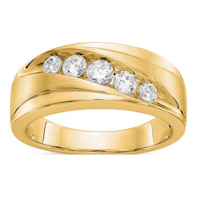 Men's 14K Yellow Gold Ring Mounting