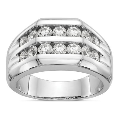 Men's 14K White Gold Ring Mounting
