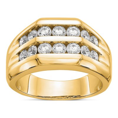 Men's 14K Yellow Gold Ring Mounting