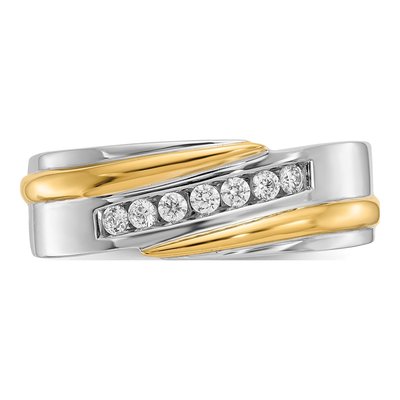 Men's 14K Two-Tone Gold 1/3 ct tw Lab-Grown Diamond Ring – view 5