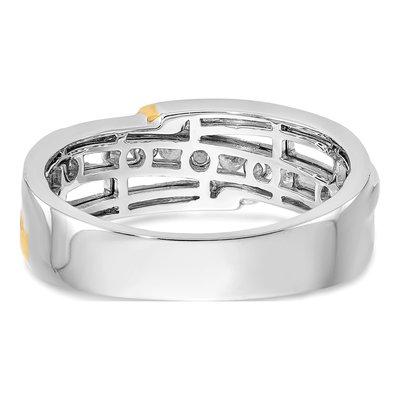 Men's 14K Two-Tone Gold 1/3 ct tw Lab-Grown Diamond Ring – view 6