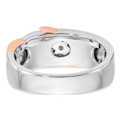 Men's 14K Two-Tone Gold Diamond Ring Mounting – view 7