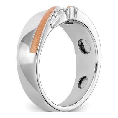 Men's 14K Two-Tone Gold Diamond Ring Mounting – view 8