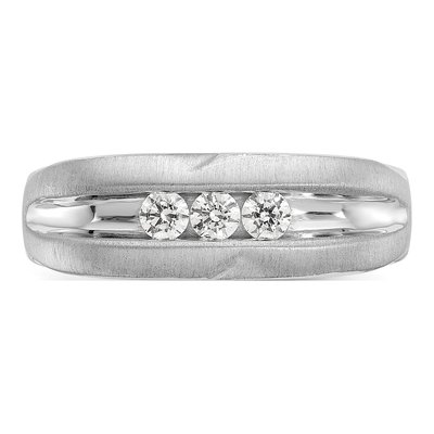 Men's 14K White Gold Ring Mounting – view 5