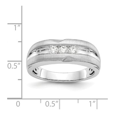 Men's 14K White Gold Ring Mounting – view 8