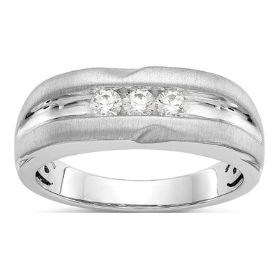 Men's 14K White Gold Ring Mounting