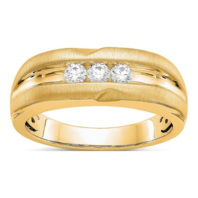 Men's 14K Yellow Gold Ring Mounting
