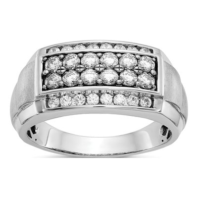 Men's 14K White Gold Ring Mounting