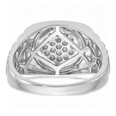 Men's 14K White Gold Ring Mounting – view 5