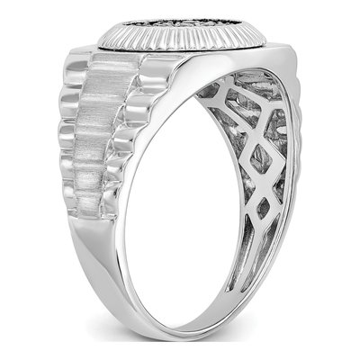Men's 14K White Gold 1/4 ct tw Lab-Grown Diamond Heirloom Ring – view 6