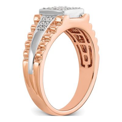 Men's 14K Two-Tone Gold Ring Mounting – view 6