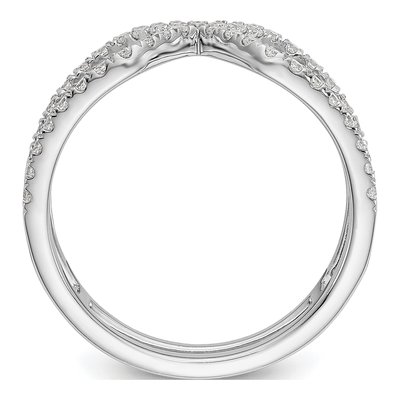 14K White Gold 1/2 ct tw Lab-Grown Diamond Geometric Ring – view 3