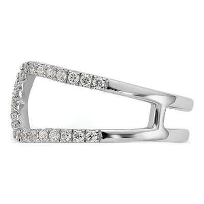 14K White Gold 1/2 ct tw Lab-Grown Diamond Geometric Ring – view 4