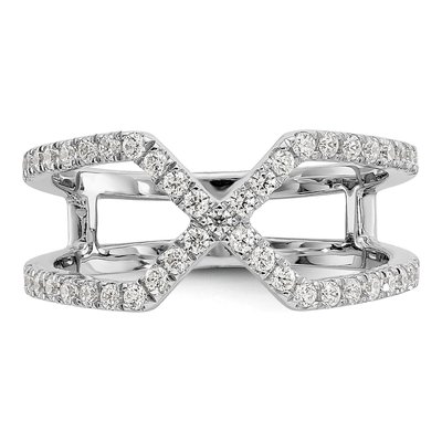 14K White Gold 1/2 ct tw Lab-Grown Diamond Geometric Ring – view 5