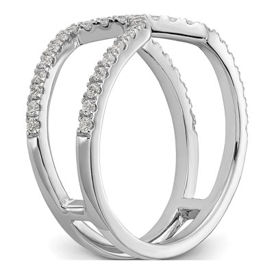 14K White Gold 1/2 ct tw Lab-Grown Diamond Geometric Ring – view 7