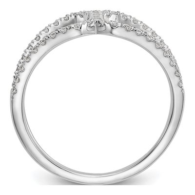 14K White Gold 1/2 ct tw Lab-Grown Diamond Geometric Ring – view 3