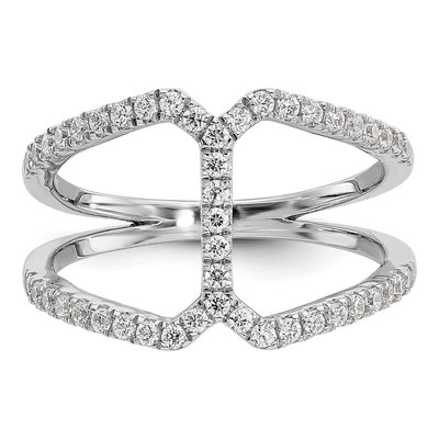 14K White Gold 1/2 ct tw Lab-Grown Diamond Geometric Ring – view 5