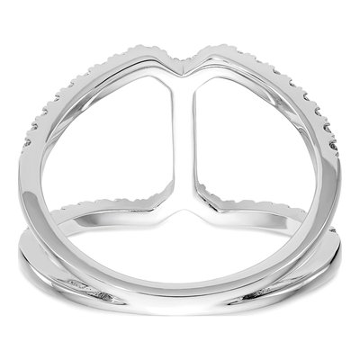 14K White Gold 1/2 ct tw Lab-Grown Diamond Geometric Ring – view 6