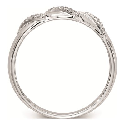 Men's 14K White Gold 1/8 ct tw Diamond Wedding Band – view 2