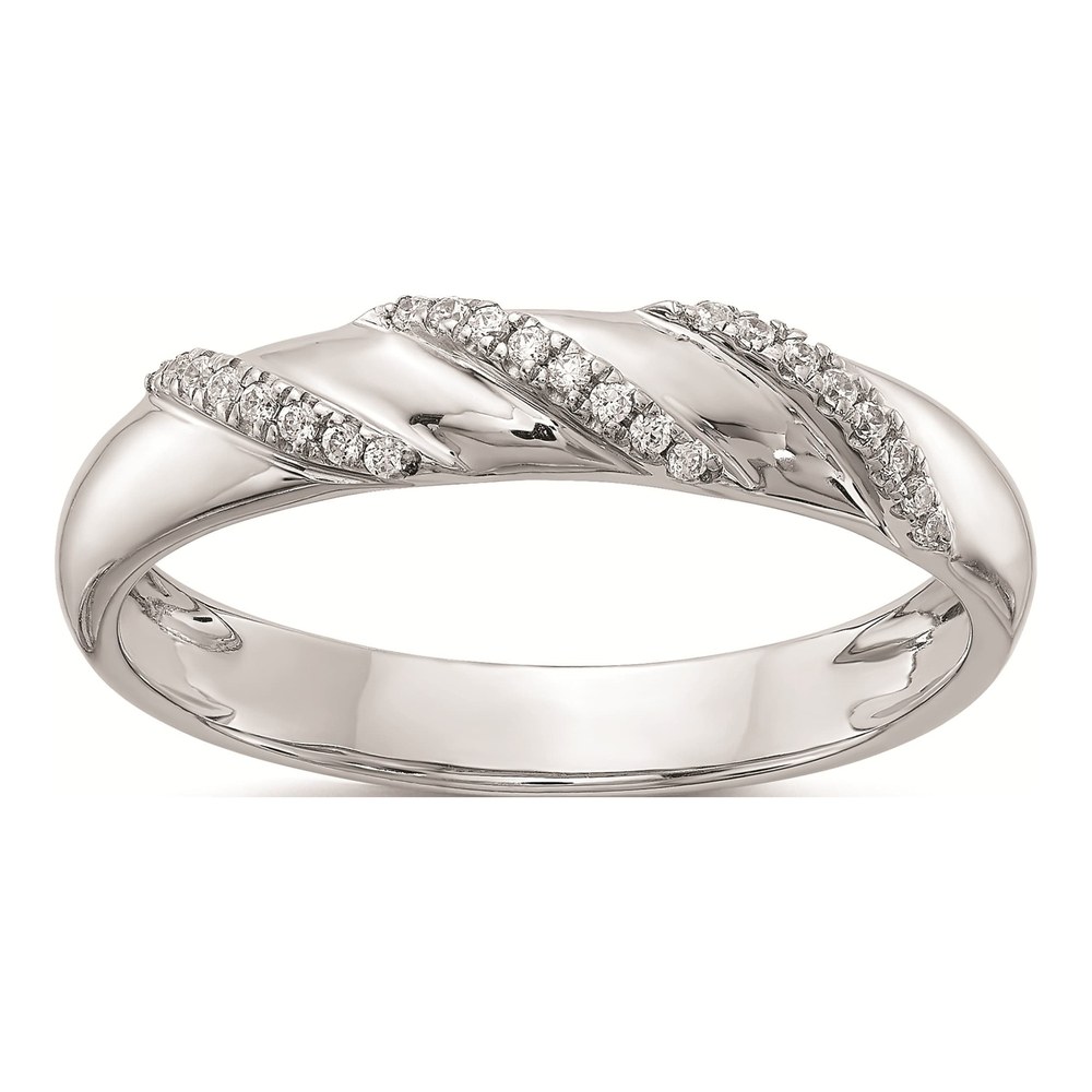 Men's 14K White Gold 1/8 ct tw Diamond Wedding Band
