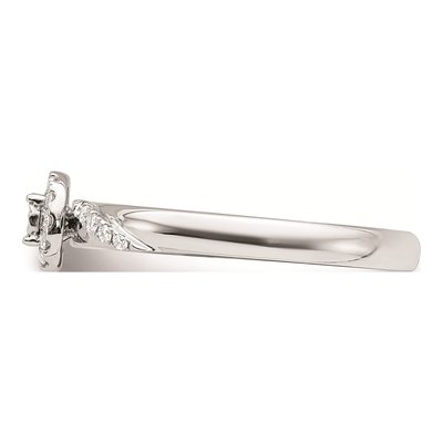 14K White Gold 1/8 ct tw Diamond Halo Engagement Ring – view 3