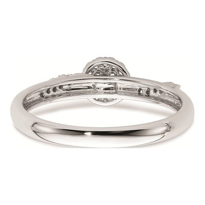 14K White Gold 1/8 ct tw Diamond Halo Engagement Ring – view 5