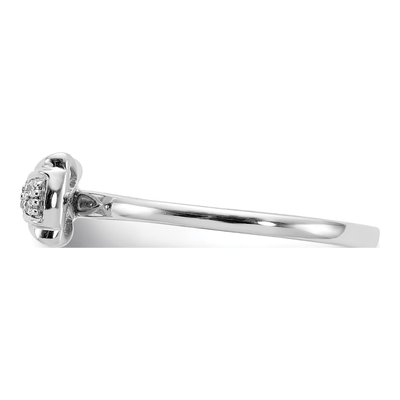 14K White Gold 1/15 ct tw Diamond Bow Ring – view 4