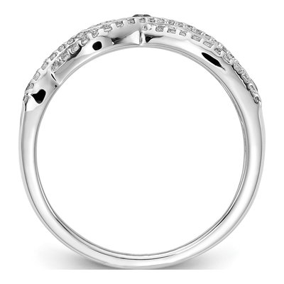 14K White Gold 0.26 ct tw Ruby & Diamond Fancy Ring – view 2