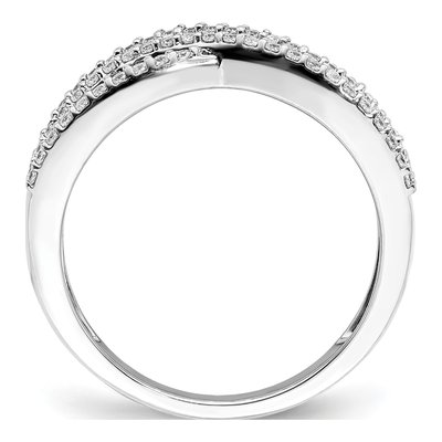 14K White Gold 1/3 ct tw Ruby & Diamond Fancy Ring – view 2