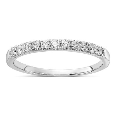 14K White Gold 1/3 ct tw Lab-Grown Diamond Wedding Ring