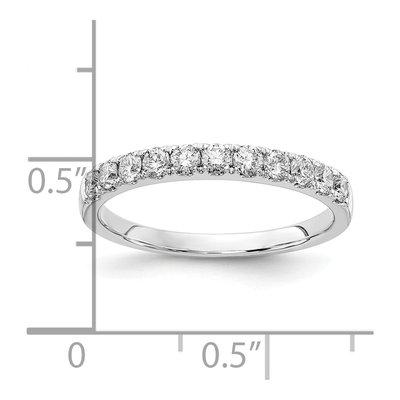 14K White Gold 1/2 ct tw Lab-Grown Diamond Wedding Band – view 4