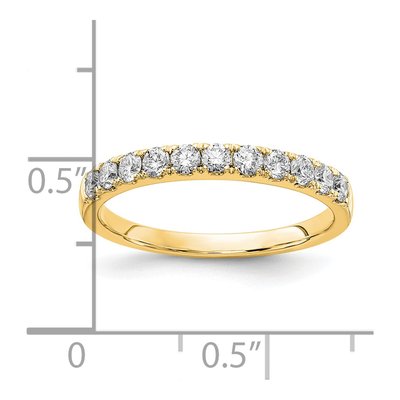 14K Yellow Gold 1/2 ct tw Lab-Grown Diamond Wedding Band – view 4