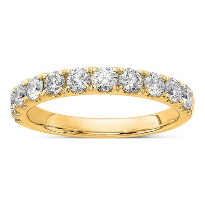 14K Yellow Gold 1 ct tw Lab-Grown Diamond Wedding Band
