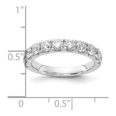 14K White Gold 1 1/2 ct tw Lab-Grown Diamond Wedding Band – view 4