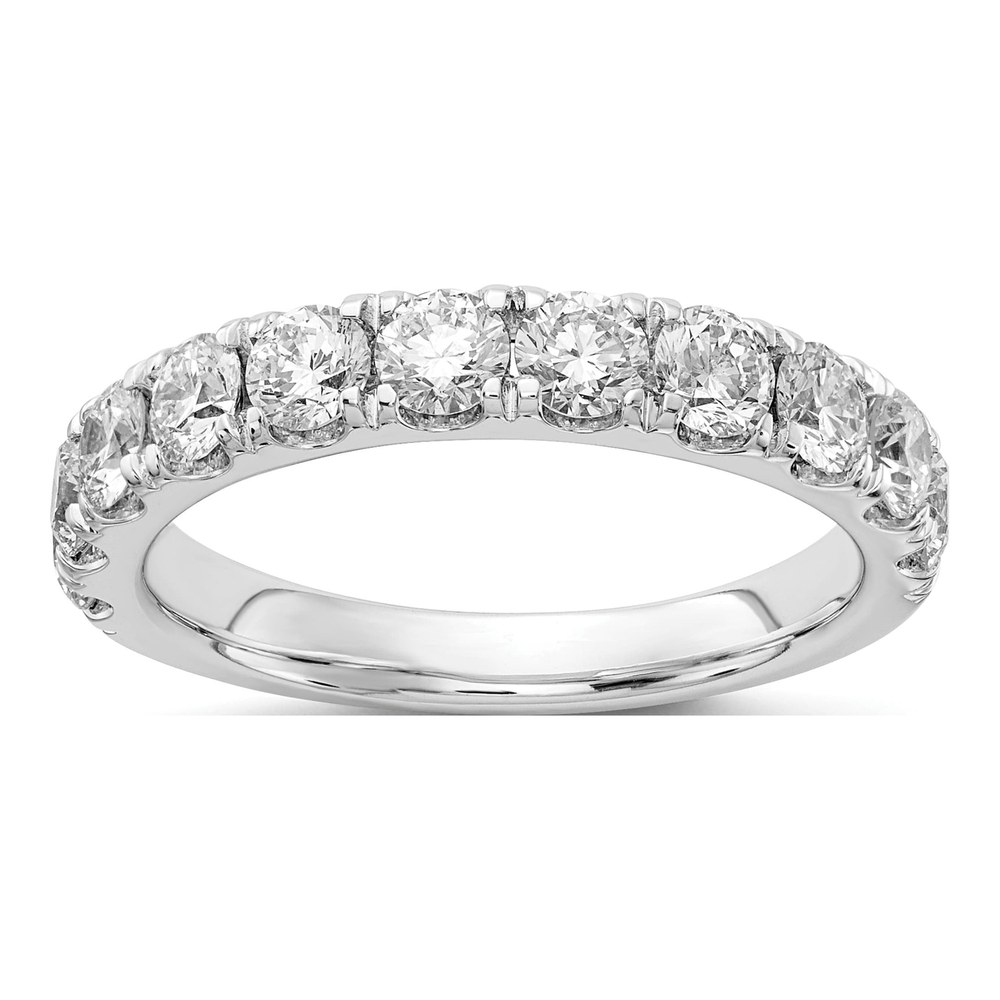 14K White Gold 1 1/2 ct tw Lab-Grown Diamond Wedding Band