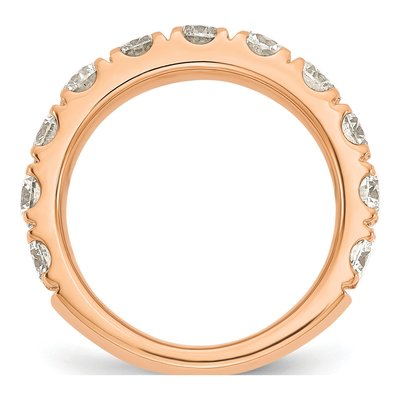 14K Rose Gold 2 ct tw Lab-Grown Diamond Wedding Band – view 3