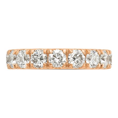 14K Rose Gold 2 ct tw Lab-Grown Diamond Wedding Band – view 5