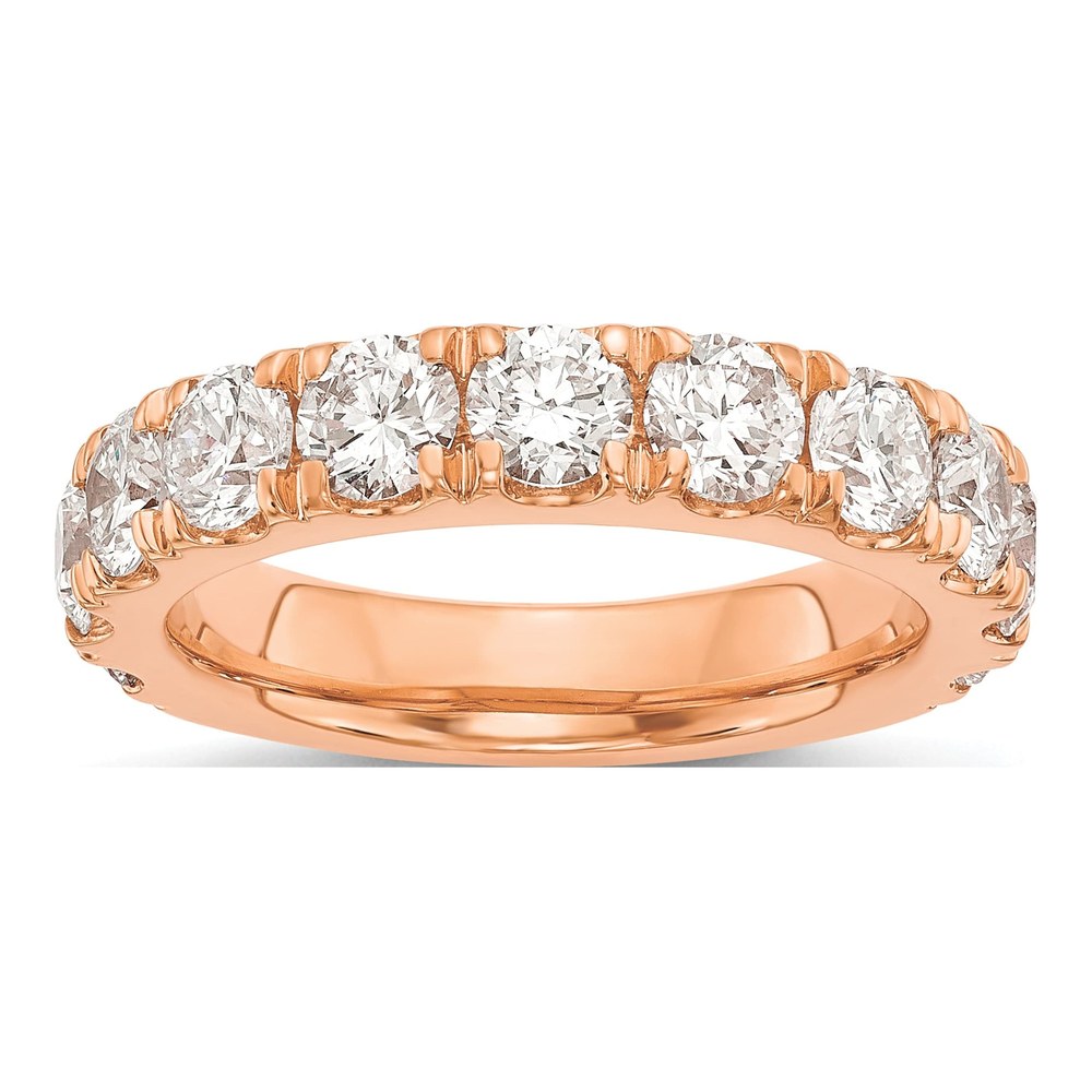 14K Rose Gold 2 ct tw Lab-Grown Diamond Wedding Band